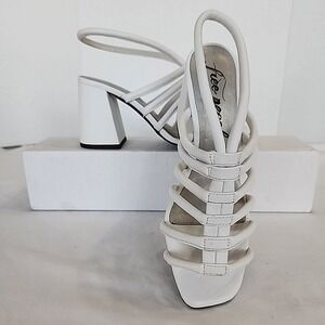 Free People Colette Cinched Heel Sandal Women's 7 (EU37.5) White